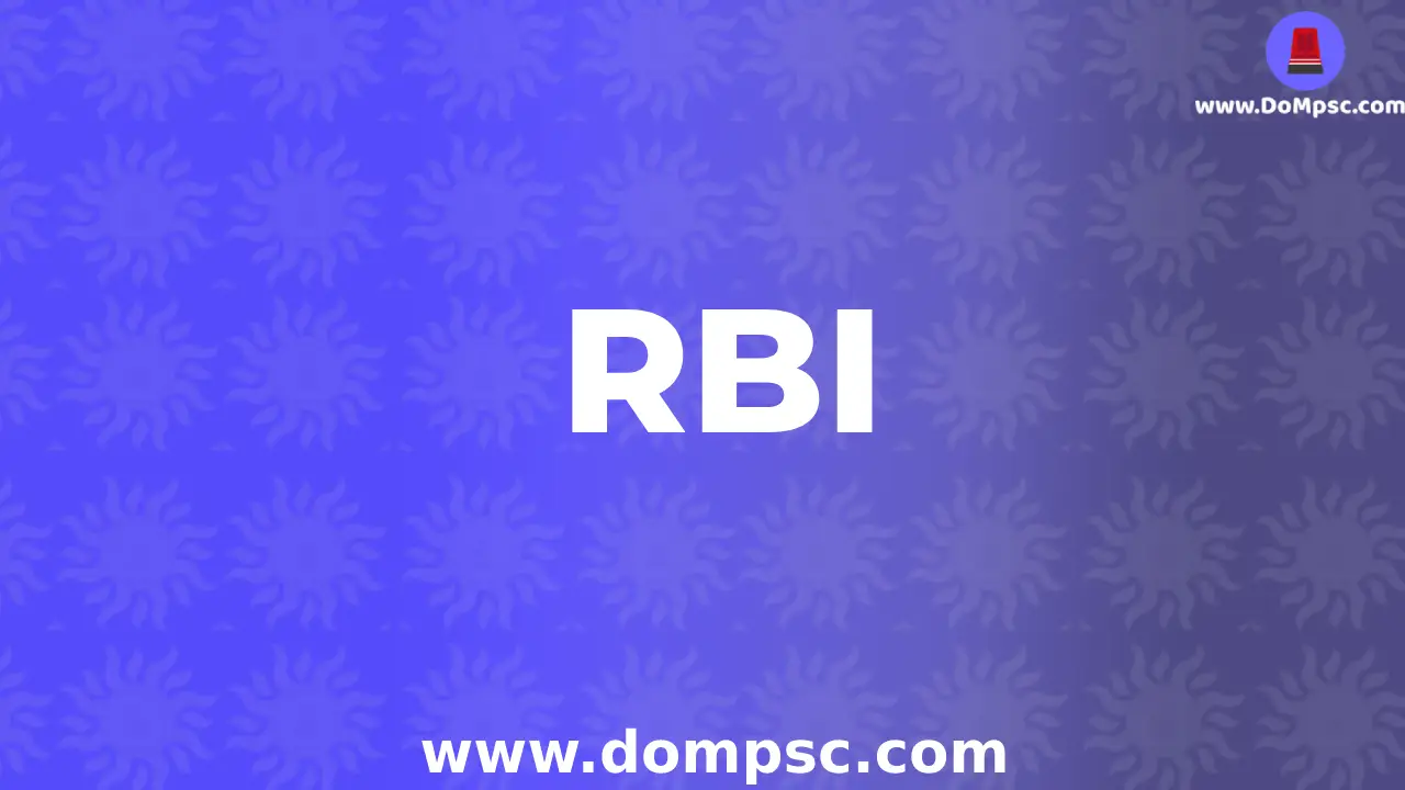 RBI And Its Working-MPSC Economics(अर्थशास्त्र) Notes PDF