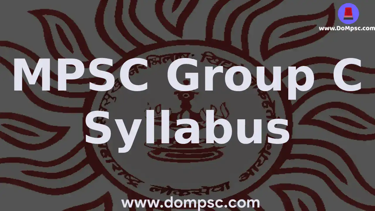 MPSC Group C Exam  Pre Syllabus In marathi