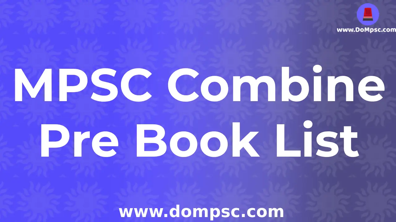 MPSC Combine STI-PSI-ASO Pre Booklist