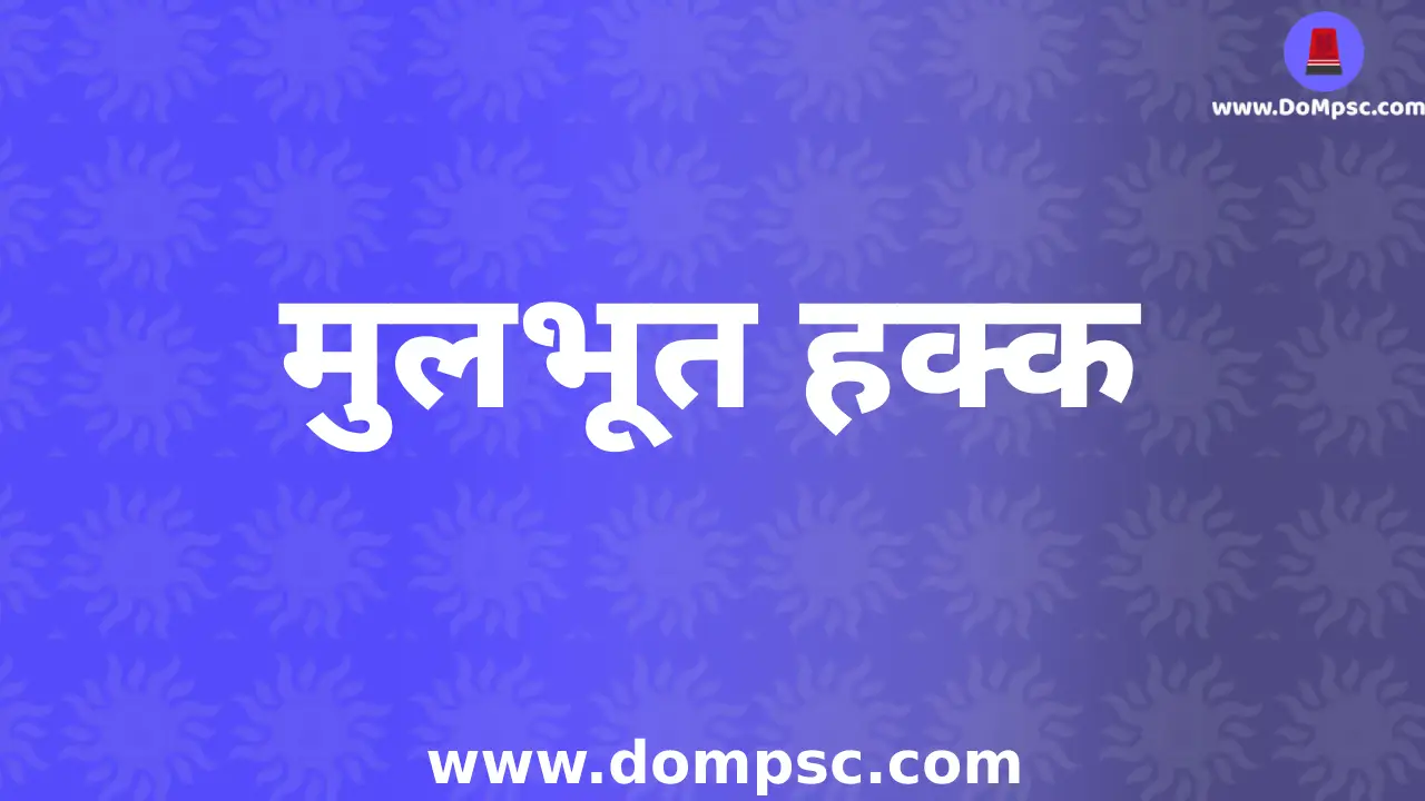 Fundamental Rights(मुलभूत हक्क)|MPSC Polity Notes